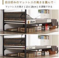 Hochwertiges Holz-Metall-Plattformbett mit Holz-Kopfteil für Schlafzimmer, Modernes MDF-Metallbett