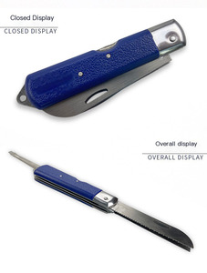 Couteau électrique multifonction OEM en acier spécial, pliant, style ancien, à bord droit, pour dénuder les fils - Product Image 2