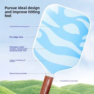 ไม้พายพิคเกิลบอลหนา16มม. ออกแบบได้ตามต้องการทนทานอุปกรณ์กีฬากลางแจ้งทำด้วยมือ - Product Image 2