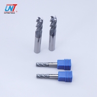 Fraise à dégrossir à tranchant ondulé en carbure monobloc, revêtement TiSiN, HRC55, pour acier moulé trempé, fraise de dégrossissage CNC, personnalisable OEM