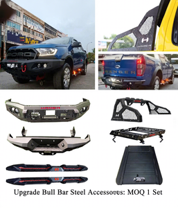 Moq กันชนเหล็กบั๊มเปอร์เหล็กกันชนสำหรับรถกระบะกันชนหน้ากันชนหลัง1ชุด - Product Image 1