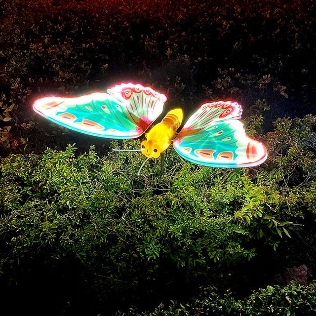 Outdoor Simulation Dynamic Butterfly Landscape Lights IP65 for Christmas Halloween Thanksgiving Park Garden Lawn Festival Decor