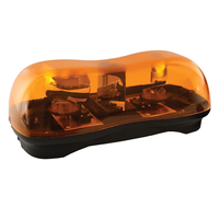 Nueva bombilla halógena ámbar de alta visibilidad Mini Barra de luces giratoria para señalización de rescate de vehículos de emergencia