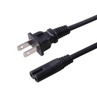 Câble d'alimentation universel C7, prise US, 2x0,75 mm² |   Compatible avec Samsung LG Sony Apple TV C7 Cordon d'alimentation en forme de 8 1/1.5/2/3/5/10M