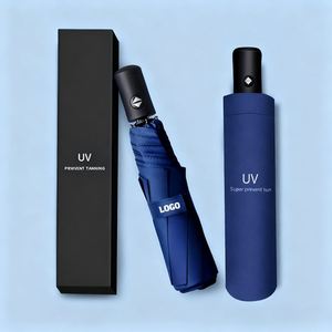 Sombrillas UV de Alta Calidad OEM al por Mayor, Caja de Regalo, Protección, Apertura Manual o Totalmente Automática, Sombrilla Personalizada 8k con Logotipo - Product Image 1