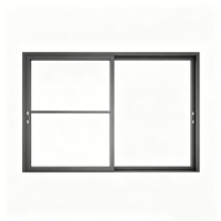 Portes coulissantes à 2 ou 3 rails en aluminium 6063-T5 haute résistance, modernes, pour intérieur, avec verre trempé simple ou double vitrage
