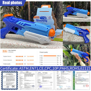 Pistola ad Acqua Portatile a Lungo Raggio per Bambini, Gioco di Combattimento con Spruzzi d'Acqua - Product Image 6