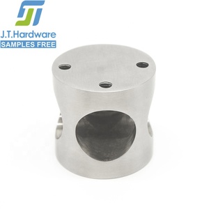 270 góc 3 lỗ thép không gỉ tắm Tủ phụ kiện bảng điều khiển cửa Ống chủ nhà vệ sinh mối liên kết ống kết nối - Product Image 3