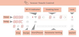 2025 nuevo diseño Cocina de Inducción personalizable 78CM ventas al por mayor APP Control 6900W <span class=keywords><strong>con</strong></span> <span class=keywords><strong>WiFi</strong></span> incorporado 3 quemadores 220V <span class=keywords><strong>estufa</strong></span> de cocina - Product Image 4