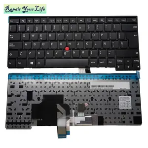 Keyboard Laptop Asli SP Spanyol untuk Lenovo T440 L440 E431 T440S T431S MP-12M16E0-0621 SG-58850-2EA Hitam