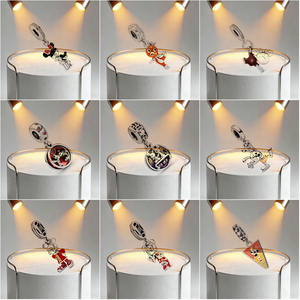 Serie de Pulseras de Plata <span class=keywords><strong>S925</strong></span> <span class=keywords><strong>Ale</strong></span> Logo Pando, Collar con Colgante de Ratón, Pulsera Arcoíris, Set de Cuentas para DIY - Product Image 6