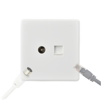 KLASS Prise murale RJ45 pour télévision et téléphone, norme britannique, vente chaude