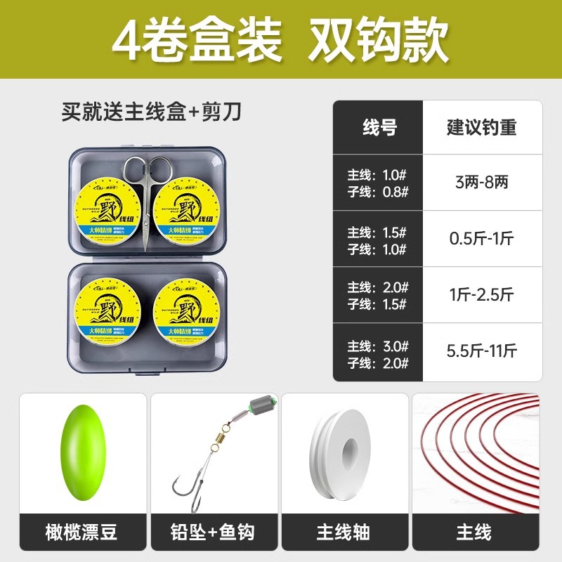 [4 rolls boxed with scissors included] 6.3m double hook