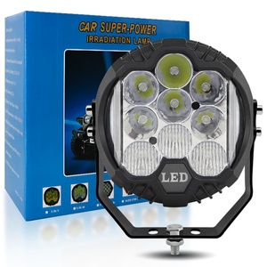 ไฟส่องข้างแบบ LED ขนาด 5 นิ้ว สีขาวเหลือง สำหรับรถออฟโรด รถแทรกเตอร์ ลดราคาพิเศษ - Product Image 1