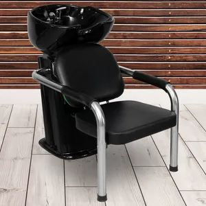 Fauteuil de lavage inclinable contemporain 2026, très populaire, avec bac en céramique, pour salons de coiffure, gymnases et salles de bain - Product Image 1