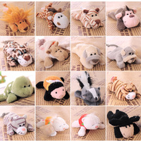 Dessin animé en peluche mignon Lion poupée créative maison singe magnétique réfrigérateur autocollant fille cadeau avec Type d'ours