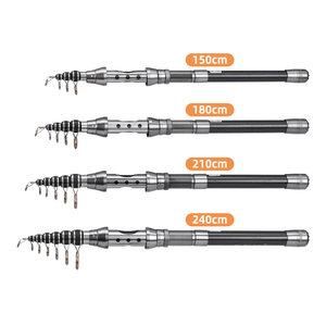 Juego de Caña de Pescar, 2 Piezas, Caña Telescópica de Fibra de Carbono y Carrete Giratorio, Accesorios de Pesca, 1.5 <span class=keywords><strong>m</strong></span> - Product Image 5