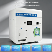Machine de remplissage d'eau potable entièrement automatique et intelligente 5L-18L, système de purification d'eau potable RO intégré