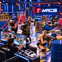 Arena Permainan Realitas Campuran Multiplayer MR CS, Headset VR, Lokomosi Fisik, Mode Kooperatif dan Kompetitif, Komersial