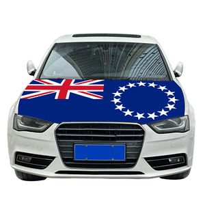 Cubierta de capó de coche de las Islas Cook, Bandera de cubierta de motor de coche, venta al por mayor de tela elástica personalizada, venta directa de fábrica - Product Image 6