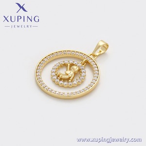 X000856765 Bijoux XUPING en Cuivre Plaqué Or 14 carats, Pendentif Rond et Astronaute Tendance - Product Image 6