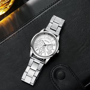Wholesale Fashion 2PCS <strong>Geneva</strong> <strong>Watch</strong> Gift <strong>Set</strong> Sports Chronograph Quartz <strong>Watch</strong> and Bracelet Gift <strong>Set</strong> for Men - Product Image 4