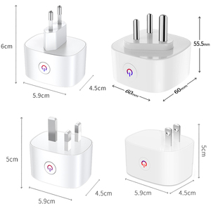 Prise intelligente Wifi Tuya 16A, norme EU US UK, prise à 3 broches, mini prise intelligente sans fil avec surveillance de la consommation d'énergie, prise universelle - Product Image 4