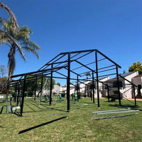 Tente de chapiteau d'espace transparente à cadre en A supérieur transparent tente d'atrium à cadre en aluminium pour les événements en plein air expositions de mariage et de fête