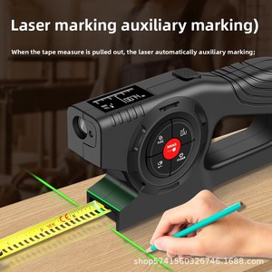 Snakol 3-in-1 điện tử thông minh đo băng kỹ thuật số Laser Rangefinder Băng đo có thể sạc lại Laser rangefinders" - Product Image 2