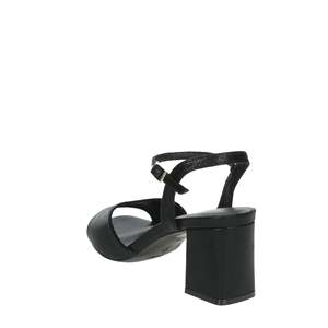 Menbur Sandalias de tacón para mujer 25600 Sandalias negras con tacón de bloque y correa en el tobillo - Product Image 2