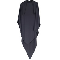 Khimar Hijab Extensible en Jersey de Bambou à Une Couche, Châle de Prière Long à Nouer pour Femmes Musulmanes, pour l'Aïd et le Ramadan