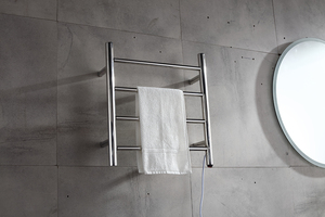 Sèche-serviettes de salle de bain CE, radiateur mural rond en <span class=keywords><strong>tube</strong></span>, support de séchage chauffant mural - Product Image 4