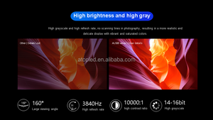 Trên đỉnh p1.953 GoB 5120x2880 mét trong nhà LED <span class=keywords><strong>Video</strong></span> tường Màn hình hiển thị 16.8x 9.45ft cho nhà thờ trong Tanzania - Product Image 5