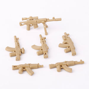 Moc Militaire Wapens Geweer Bouwstenen Swat Politie Soldaten Minifigs Headset Kneepad Accessoires Dolk Bakstenen Speelgoed Kids Cadeau - Product Image 2