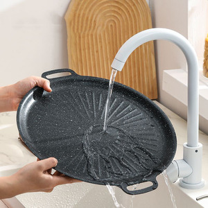 กระทะย่างบาร์บีคิวหินไมแฟน กระทะไม่ติดกระทะสำหรับใช้ในครัวเรือน เทปปันยากิ กระทะบาร์บีคิวเกาหลี เตาแก๊สแบบพกพา กระทะย่างกลางแจ้ง - Product Image 1