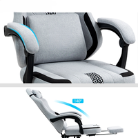 Chaise de jeu réglable en hauteur avec repose-pieds, dossier haut, chaise ergonomique, mobilier de maison, chaise de jeu confortable