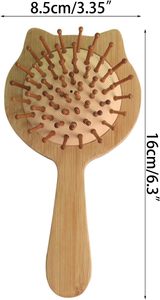Brosse à cheveux en bambou pour bébé, brosse à cheveux à coussin d'air pour enfants, <span class=keywords><strong>peigne</strong></span> <span class=keywords><strong>de</strong></span> massage pour la tête des femmes - Product Image 2
