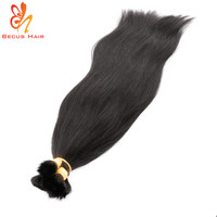 Vente en gros de tissages de cheveux vierges non traités 100% humains, cheveux indiens lisses en vrac