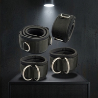 Sangles de cheville en nylon à double anneau, respirantes, pliables, portables, robustes, pour soutien des jambes et des cuisses