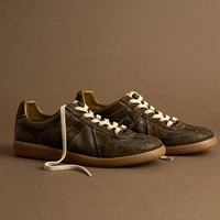 Chaussures décontractées pour hommes, style de marque de créateur, faites à la main, effet vieilli, semelle souple, légères, en cuir de cheval lavé, vente en gros