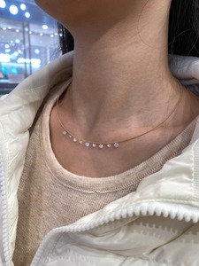 จี้เพชรทรงกลมเจียระไนแบบบริลเลียนท์ 1.09 กะรัต ทองคำขาวแท้ 18K คลาสสิก |   เพชรทรงกลมเจียระไนแบบบริลเลียนท์ ผลิตในห้องปฏิบัติการ - Product Image 2
