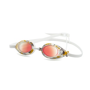 Gafas de Natación de Competición con Revestimiento de Espejo, Antivaho, Protección UV, Correa de Silicona, 3 Tamaños de Puente Nasal - Product Image 1