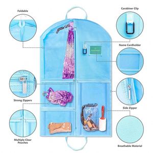 Free Sample 40 design clear fashion Garment Bags for Hanging Dance Dress <b>Clothes</b> Storage Garment Bag Dust <b>Cover</b> oem - Product Image 3