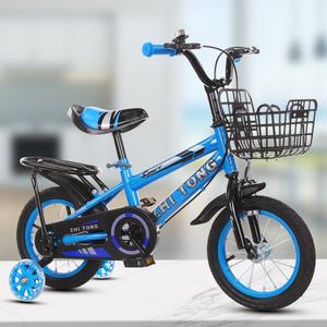 Harga Pabrik Sepeda Gunung Anak 12" Keranjang Rotan Single Speed Garpu Baja Rem Kabel Rangka Anti Guncangan Penuh Roda Bantu Anak Laki-laki - Product Image 6