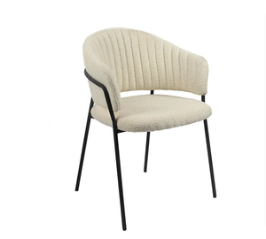 Venta al por mayor de muebles ligeros de lujo para el hogar único copetudo respaldo pasamanos brazo sofá silla comedor restaurante té café Silla de ocio - Product Image 1