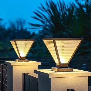Lámpara de Columna Solar Prome, Impermeable, con Diseño de Diamante, para Jardín, Patio, Puerta, Villa, Pared - Product Image 2