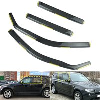 1 ensemble de 4 pare-soleil de fenêtre de voiture, pare-brise coupe-vent, déflecteurs de vent et de pluie en plastique pour BMW X3 E83 2003-2010
