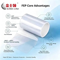 Rouleau de film FEP haute transparence 0,025 mm-0,5 mm, membrane antiadhésive, thermoscellable, résistant aux produits chimiques
