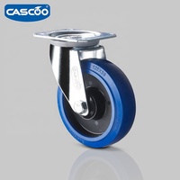 CASCOO 4 pouces roulettes industrielles chariot aérien roues personnalisées en caoutchouc roulettes de cas de vol