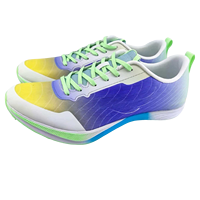 Chaussures de sprint professionnelles à pointes pour l'athlétisme avec plaque en carbone intégrale et semelle intermédiaire PEBAX pour la course et la compétition